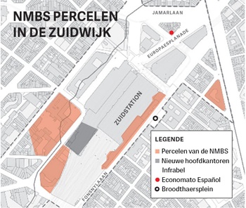 NMBS-percelen in de Zuidwijk