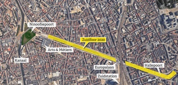 Locatie Zuidfoor Westelijke Kleine Ring 2020 nieuw