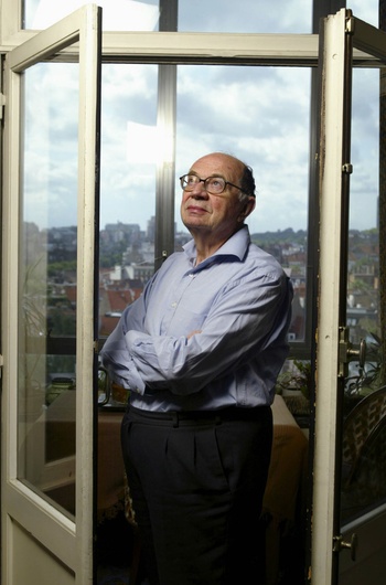 Professor Frans De Pauw, medestichter van de VUB en grondlegger van de Medische campus van de VUB in Jette Foto uit 2004