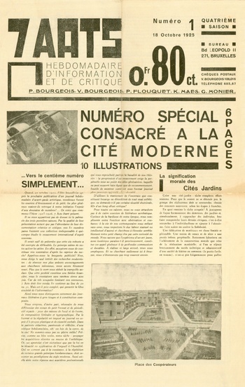 7 arts revue, avant-gardistisch architectuurtijdschrift (1922-1928)