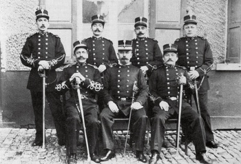 Brusselse politieagenten in 1900