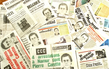 De arrestatie van CCC-kopstuk Pierre Carette in 1985 was nationaal voorpaginanieuws