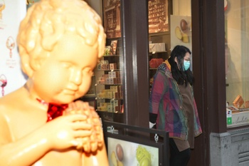 Toerisme coronavirus covid-19 Brusselse wafel Stoofstraat Eikstraat Manneken Pis