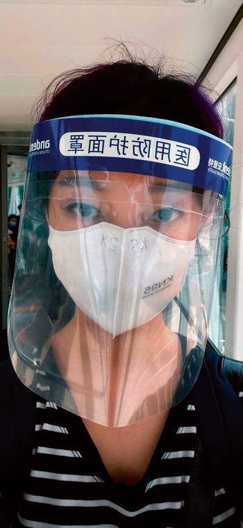 1709 Tan Tan with mask(when taking plane in May)