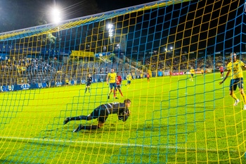 Het Joseph Marienstadion van Union Saint-Gilloise, naast het Dudenpark