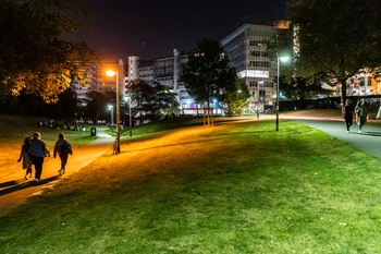 22 september 2020: studenten op de VUB bij het begin van het nieuwe academiejaar, met mondmasker