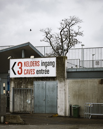 De NV Abattoir, op de site van de slachthuizen van Anderlecht: de toegang tot de kelders