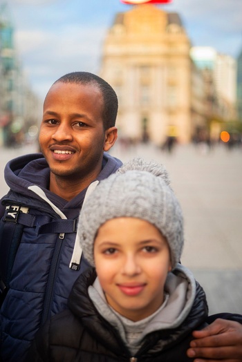 Al Zuber Mohammedali uit Eritrea spoelde aan in Brussel na een lange, onmenselijke reis