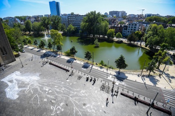 De vijvers van Elsene, aan het Heilig Kruisplein en het Flageyplein