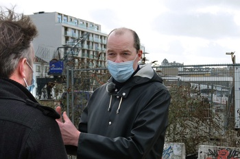 Brussels bouwmeester Kristiaan Borret aan het Bécodok