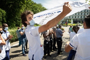 Staking ziekenhuispersoneel aan Delta op donderdag 17 juni 2021