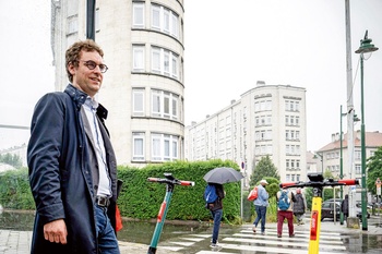 Jef Van Damme (Vooruit), schepen van Nederlandstalig Onderwijs, Gemeentelijke Eigendommen en Openbare Werken in Sint-Jans-Molenbeek