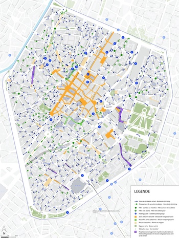Het nieuwe circulatieplan voor de Vijfhoek volgens GoodMove.