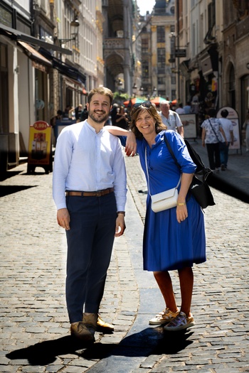 Hoofddoekendebat: Joëlle Maison (Défi) en Juan Benjumea (Groen.)