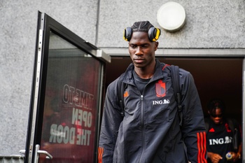 15 november 2022: Amadou Onana op het trainingscentrum van de Rode Duivels in Tubeke