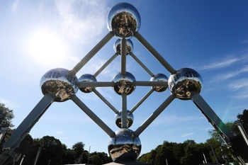 Het atomium op de Heizelvlakte