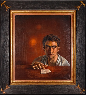 Antoni Tàpies, zelfportret (1950)
