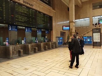 8 november 2023: treinstaking van de NMBS. Op deze foto: Brussel-Centraal