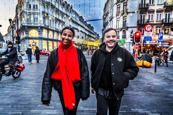 Melat Gebeyaw Nigussie (Beursschouwburg) en Matthieu Goeury (Les Halles)