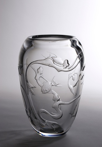 BRZ 20260506 1978 Vase de Rene Delvenne 1961 cristal clair  IRPA
