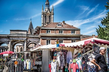 edingen Enghien kerk-slavenpoort-markt bruzz1578