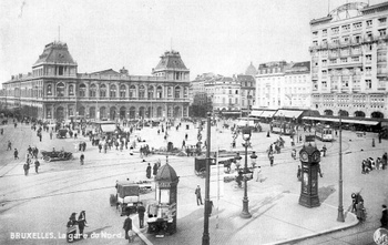 Het Noordstation op het Rogierplein 