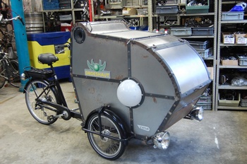 Het prototype van de Ice Bike van sorbetier Droeshaut. © Cyclo