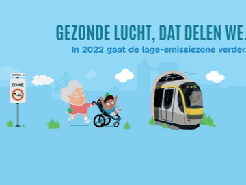 Leefmilieu Brussel legt in een campagne het verband tussen gezondheid en een goede luchtkwaliteit, maar wil ook sensibiliseren over de vele alternatieven voor de persoonlijke wagen