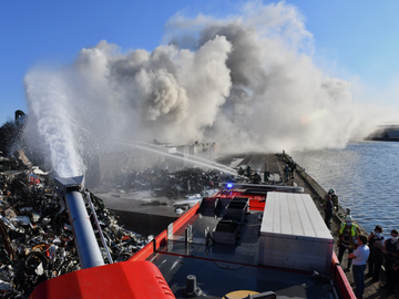 Actiefoto van de interventie op dinsdag 1 juni 2021.