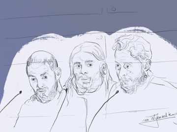 Begin februari 2023: beschuldigden Mohamed Abrini, Osama Krayem en Salah Abdeslam op het assisenproces van de aanslagen van 22 maart 2016 in Brussels Airport en metrostation Maalbeek