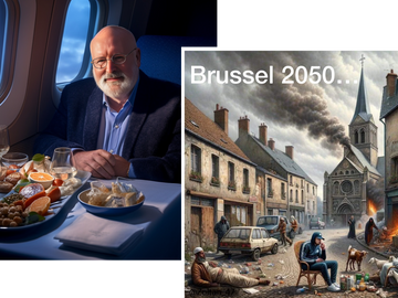 20240430_Montage Verkiezingscampampagne AI_Filip Dewinter en AI-beeld Frans Timmermans_(c)_Montage BRUZZ