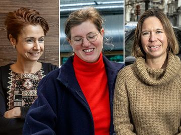 Vrouwelijke burgemeesters in het Brussels gewest: Claire Vandevivere (Jette), Sophie De Vos (Oudergem) en Catherine Moureaux (Sint-Jans-Molenbeek)