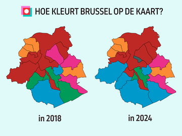 Gemeenteraadsverkiezingen 2018 en 2024 hoe kleuren de gemeenten_(c)_BRUZZ