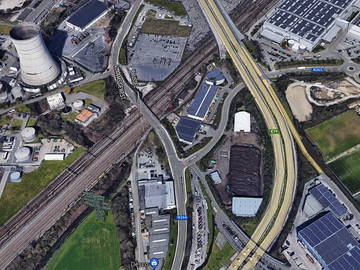 De Brusselse Ring (R0) ter hoogte van Drogenbos.