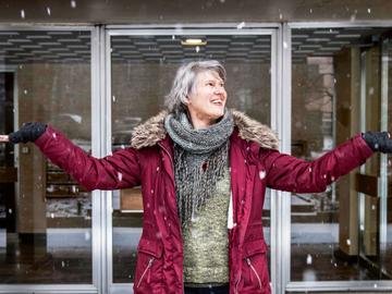 Annet Buurman, bibliotheekassistente en inwoonster van Ukkel