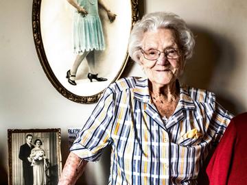 Elisabeth De Proost (110), de oudste inwoner van het Brussels gewest
