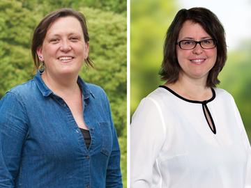 Montage Elke Roex (SPA) en Susanna Mueller Huebsch (Groen): nieuwe schepenen in Anderlecht