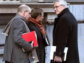 Minister van Werk Kris_Peeters met Koen Geens en Servais Verherstraeten