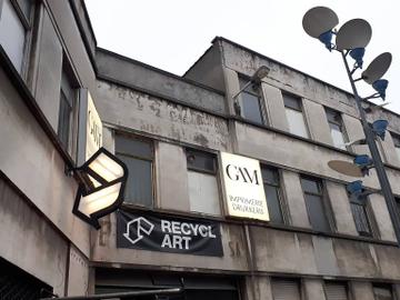 Recyclart in de Molenbeekse Manchesterstraat