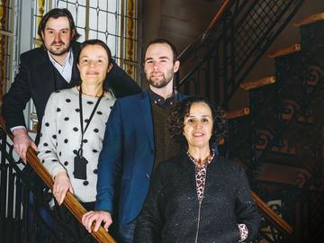 Helmut De Vos (CD&V, Sint-Pieters-Woluwe), Lydia Desloover (SP.A, Sint-Joost-ten-Node), Bart Dhondt (Groen, Brussel-Stad) en Khadija Zamouri (Open VLD, Sint-Jans-Molenbeek)