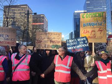 14 februari 2019, Albert II-laan: start van de zesde opeenvolgende donderdagse klimaatmars van Youth for Climate