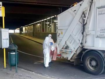 witte pakken Noordstation Net Brussel