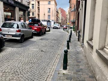 Groot Eiland Sint-Gorikswijk kasseien parking