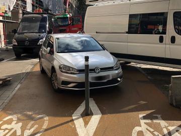 fietsstraat wildparkeren kleine ring fietspad 