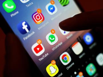 Social Media op smartphone