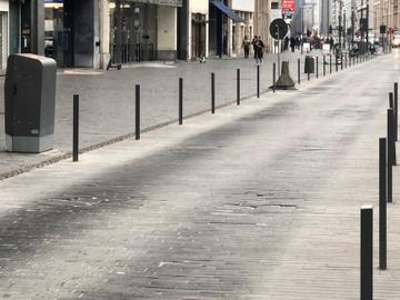 de brouckere rijweg voetgangerszone centrale lanen putten