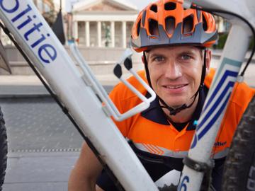 Jurgen Willems staat, samen met David Stevens, aan het hoofd van de fietsbrigade van de politiezone Brussel-Hoofstad/Elsene