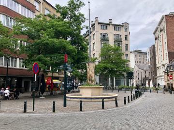 Bloemenhofplein circulatieplan fontein terrassen stadsleven