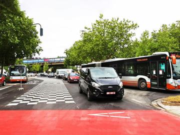 Aanleg fietspad Sylvain Dupuislaan, Anderlecht