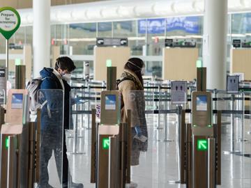 Verlaten luchthaven tijdens Corona Zaventem 25/03/2020 pict. by Bert Van den Broucke © Photo News